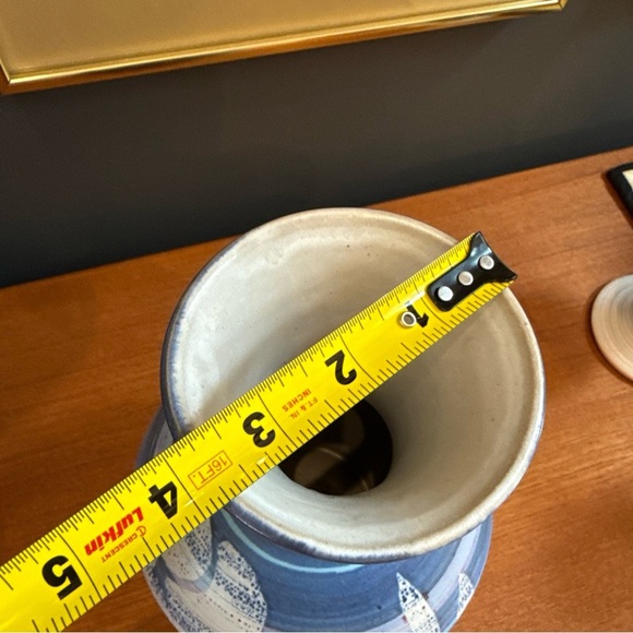 Vintage BENNETT B WELSH 1972 PACIFIC STONEWARE POTTERY DECANTER VASE Signed 9.5" - Picture 6 of 8